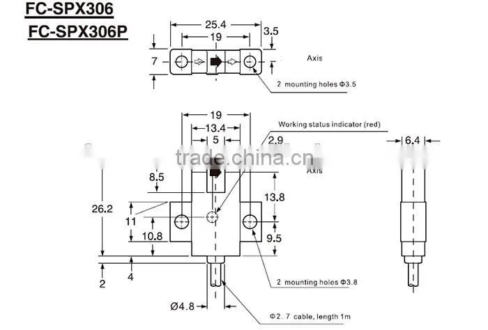 F&C FC-SPX series U shape photoelectric switch sensor