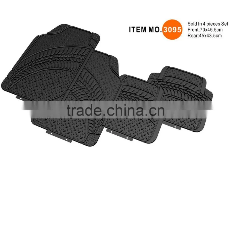Wholesale Tire Texture PVC Single Car Floor Mat rubber car mat