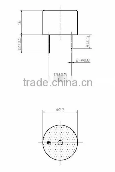 FBPB2316 12V piezo buzzer buzzer with pin Electronic Buzzer (FBELE)