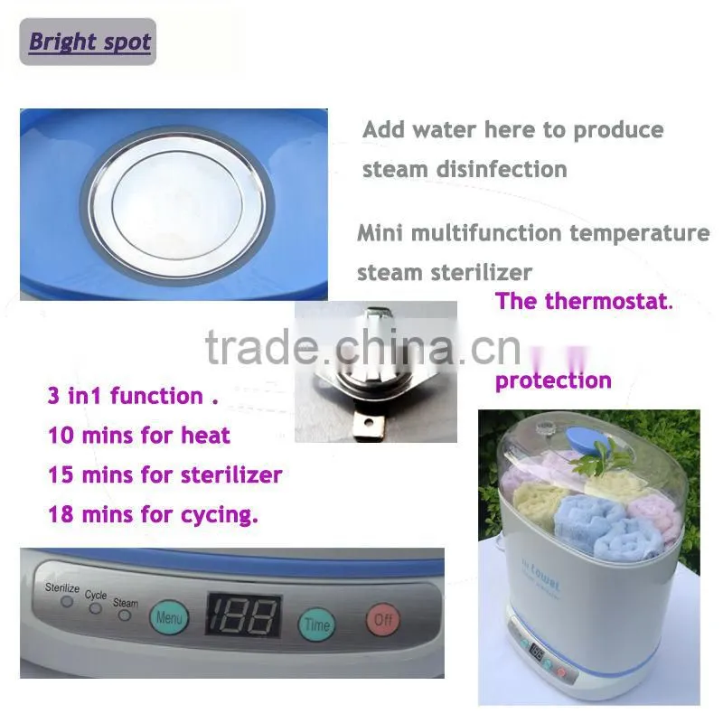 Salon Spa Portable Towel Baby Bottle Sterilizer Warmer Food Warming Eggs Cooking