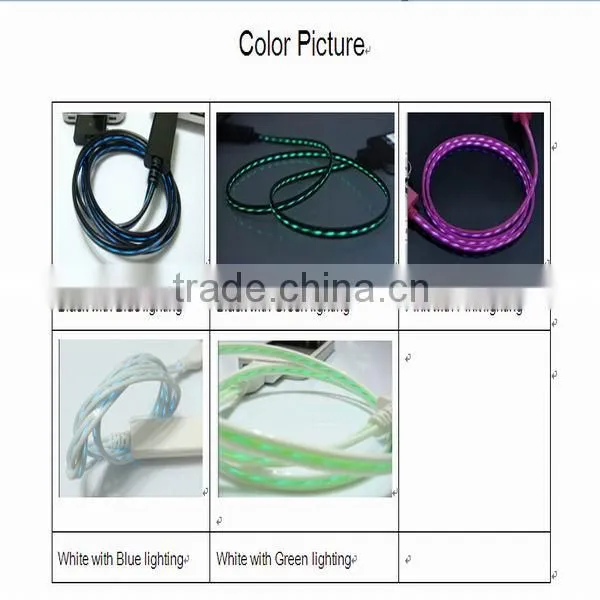 Illuminated USB Cable For All Smartphone