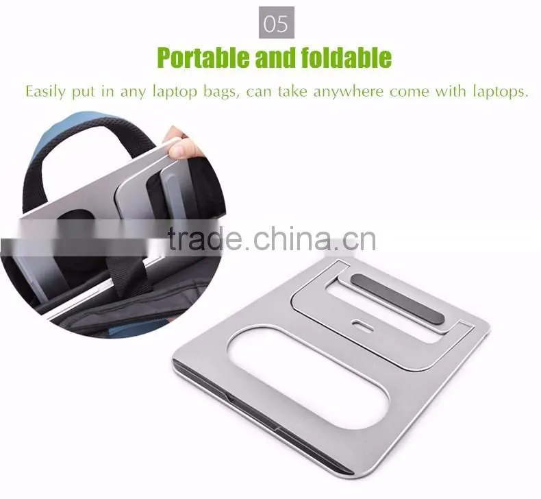 Newest Design Luxury Aluminum 10 to 17 inch cheap laptop stand Holder for iPad