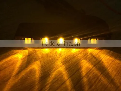 4 Black 5 LED Motorcycle TURN Signals Blinker Rear Peg Front Softtail HD