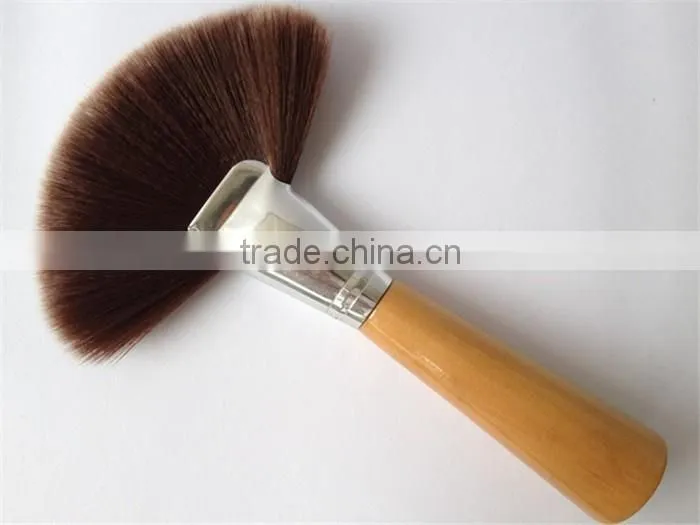 Soft Hair Cosmetic Facial Mask Brush Wooden Large Powder Brush