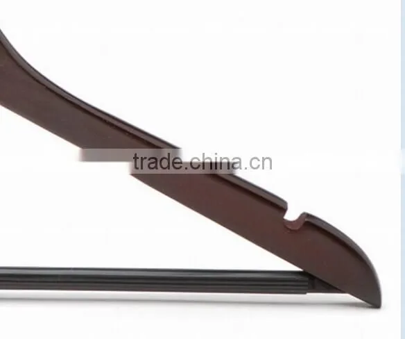 Metal hook for Cheap Wooden clothes hanger