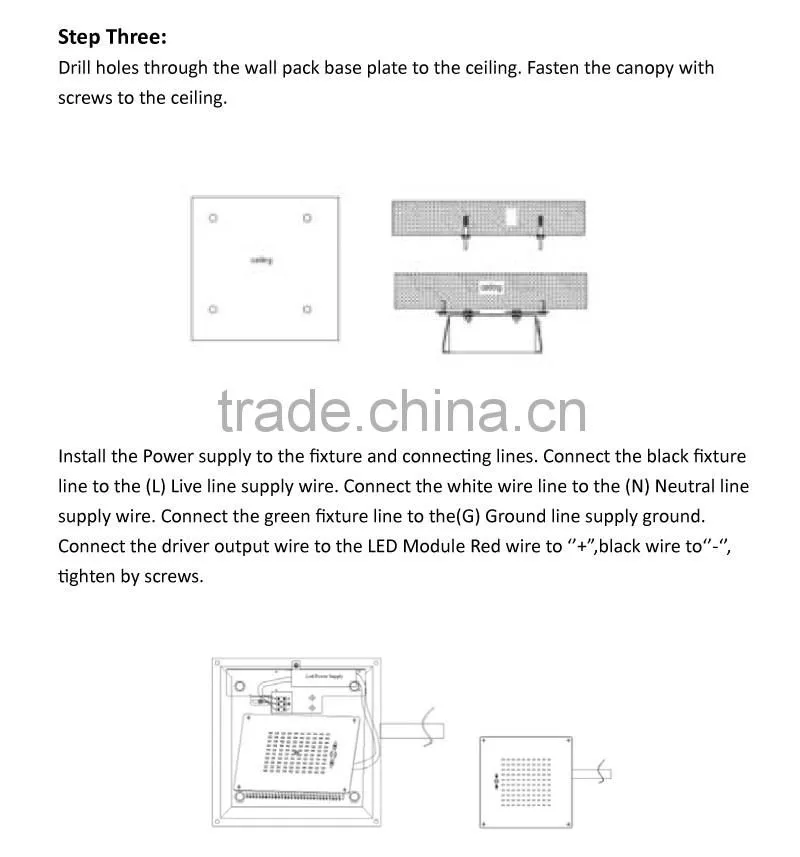 60W UL DLC SAA Listed Gas Station LED Canopy Light