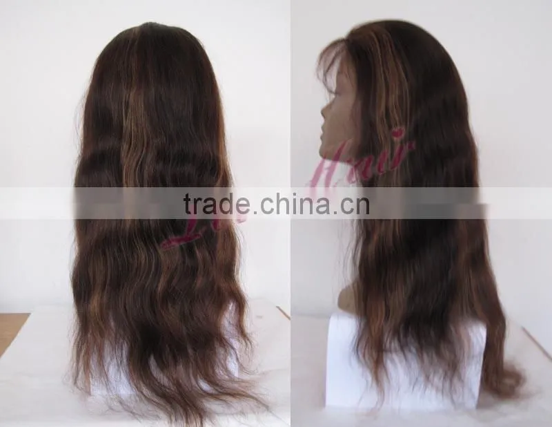 Factory wholesale natural looking hair wig 100% virgin brazilian hair lace front wig