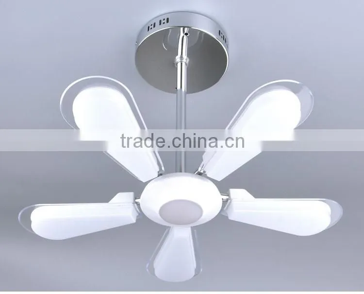 Single CCT Retractable Fan Shape LED Ceiling Pendant Lamp with CE-LVD/EMC/RoHS/ Photo-Biologic