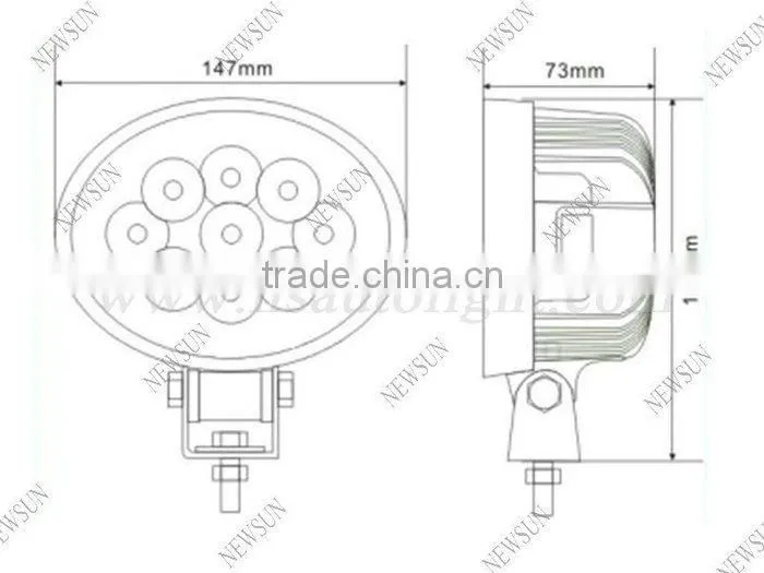 C ree 27w led tractor work light,led handheld light super bright farming,truck,excavator 27w working led light