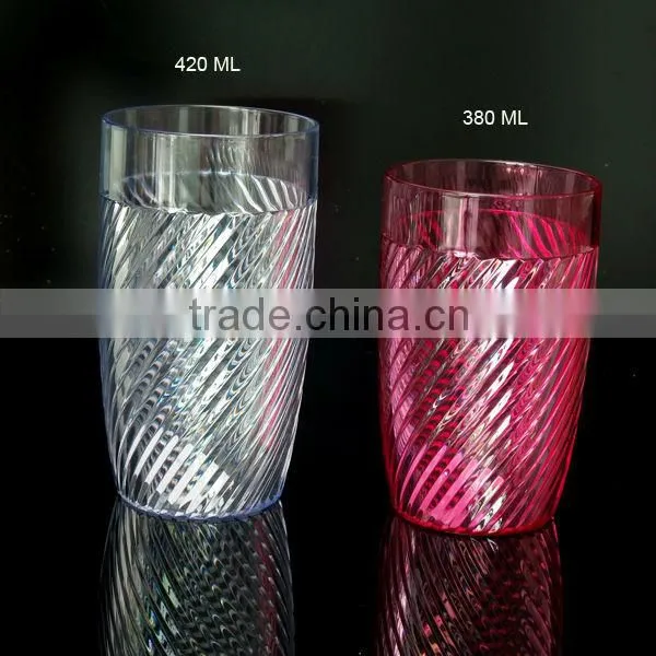 380ml Premium Restaurant Tumbler Beverage Cup- made of AS, 13 ounce