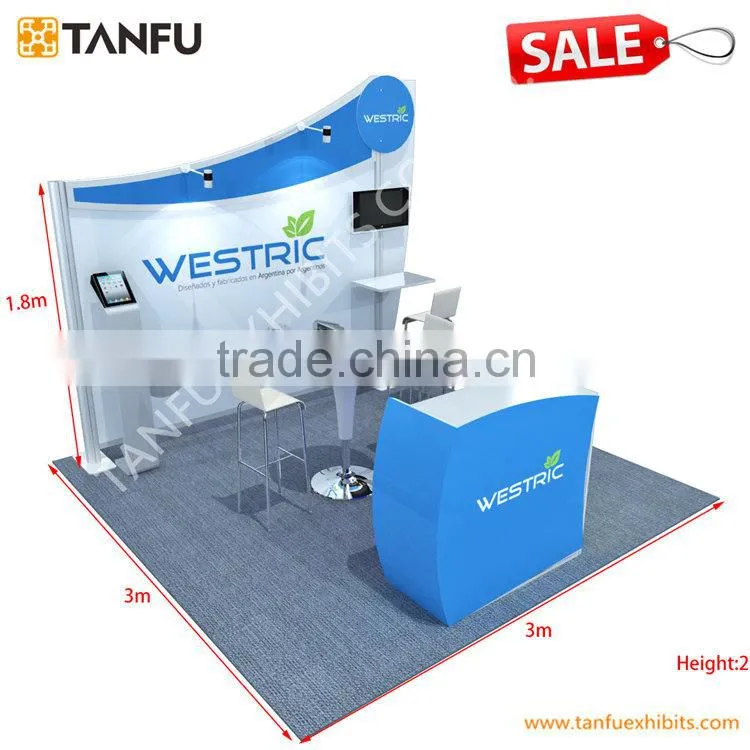 3x3 or 10x10 Shell Scheme Display for Expo or Trade Show from TANFU