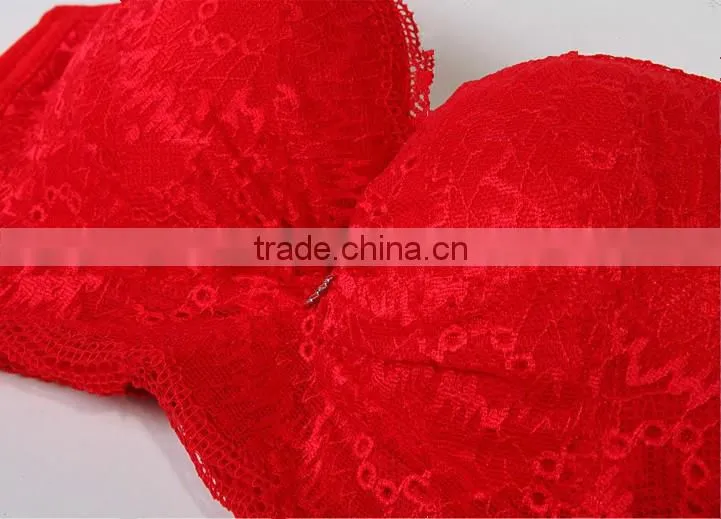 Hot sale red sexy ladies bra new design ,underwear
