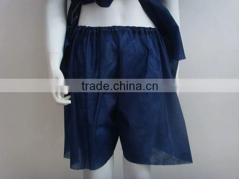 Blue disposable non-woven good quality bathrobe