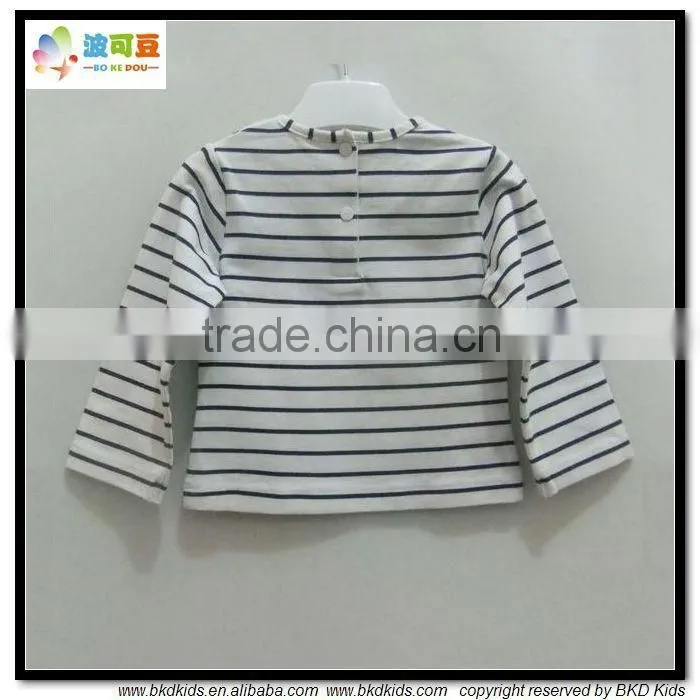 BKD cotton stripe newborn baby shirts