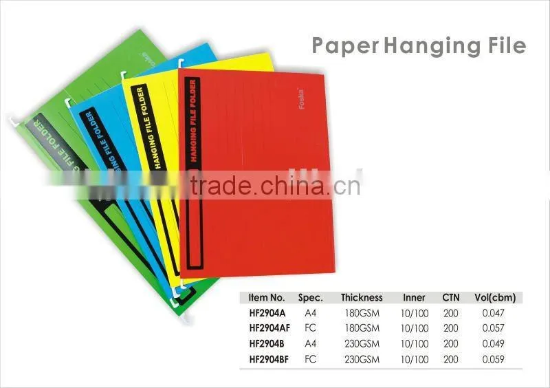 Hot Sale A4/FC Office Paper Hanging File