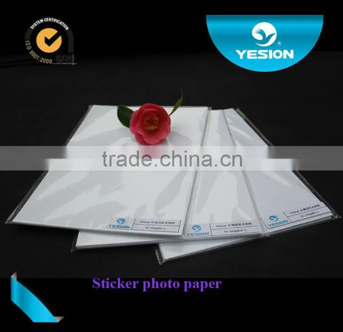 oem odm Micro Porous sticker photo paper 150gsm high gloss label paper waterproof stickers printing