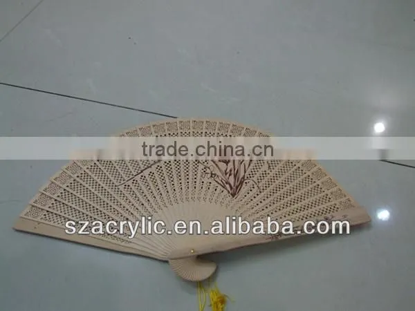 clearance sale wood fan for promotion gift