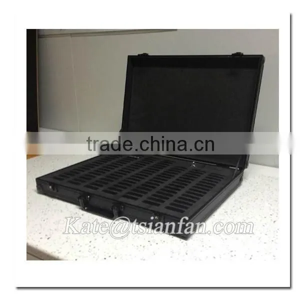 PX122 --Aluminum black stone show case box
