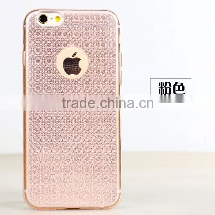 2016 New arrival luxury bling glitter shining soft tpu cases for iphone 6