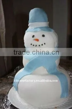 Disney audit factory for silicone Christmas cake mould in snowman shape