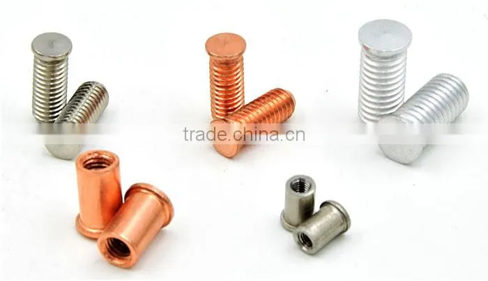 Stainless steel internal thread IS short cycle SC welding stud