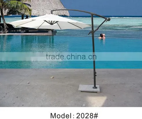 Aluminum garden umbrella adjustable outdoor umbrella
