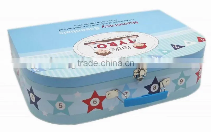 Hot Quality Customized Made fancy suitcase paper bag (ZD2014-M014)