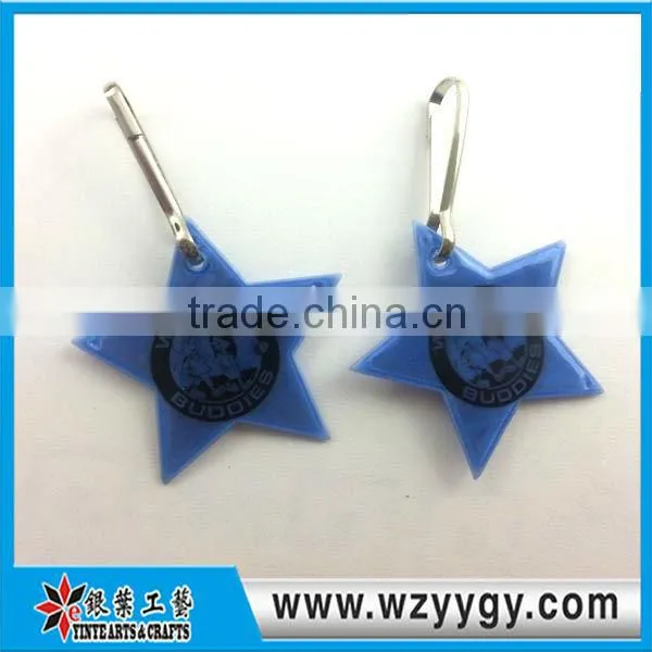 customized Reflective keychain light pvc phone charms