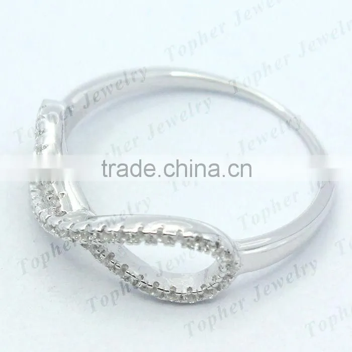 925 sterling silver ring pave setting zircon ring fine jewelry