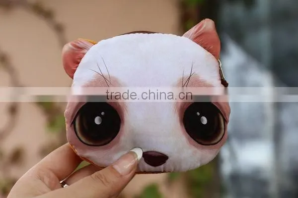 Personality Cat-people Fabrics Unisex Coin Wallet Wholesale ZTCW-0032