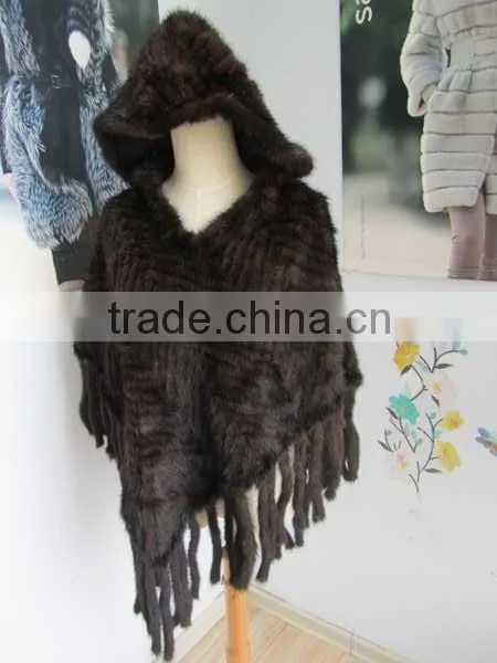 wholesale women's mink fur cape MKS1