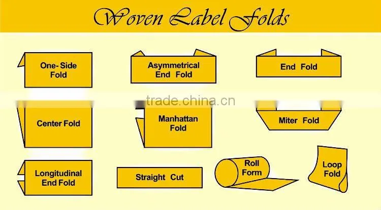 custom washable soft clothing woven printed label