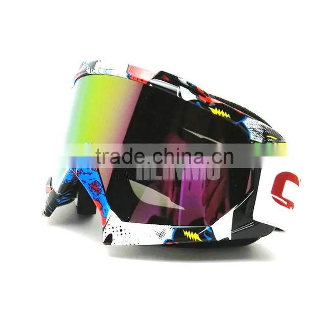 Cool fashion transparent goggle, custom motorcycle goggles , motocross glasses