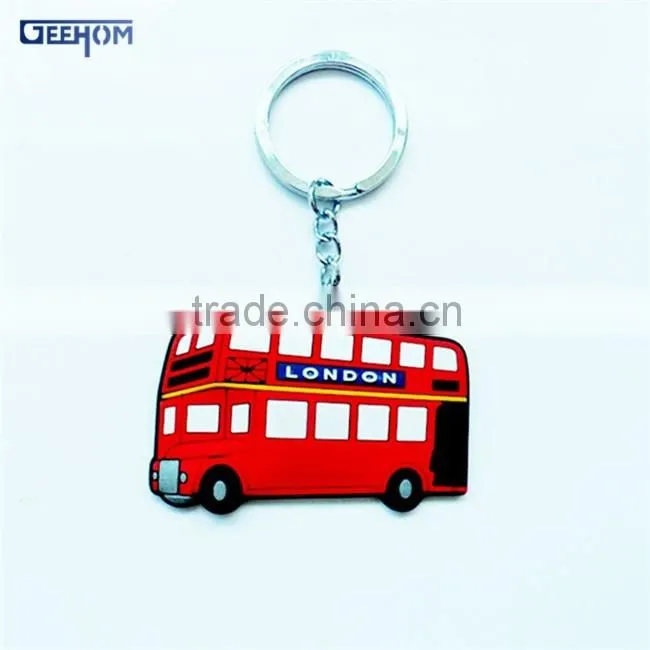 personalized soft plastic key ring