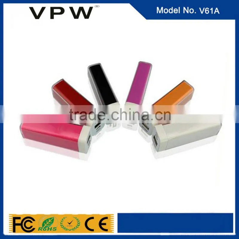 High quality low price lipstick power bank for iphone charger