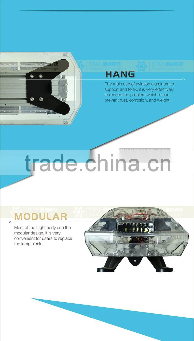 12V LED Strobe Warning Light Bar Flashing Light Police Emergency Light Bar for Truck tow