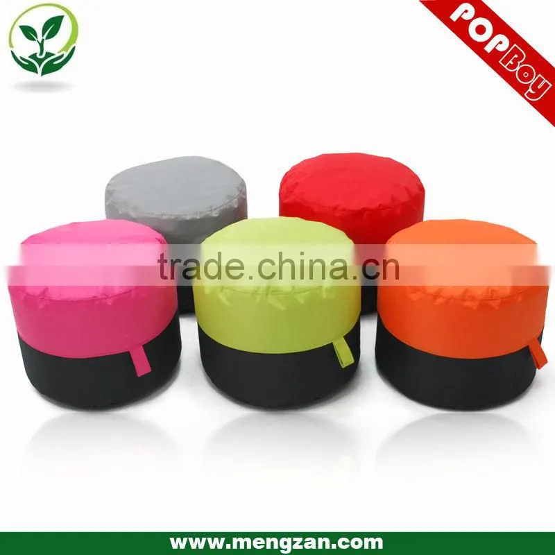 Indoor portable bean bag stool, fabric bean bag ottoman stool