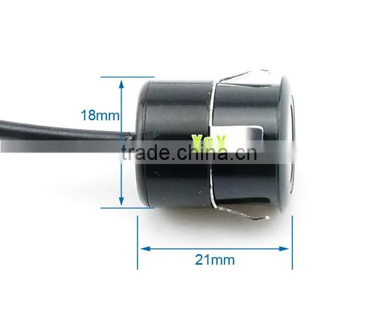 Mini 12 V 18mm car reverse Camera, waterproof night vision camera , reverse camera XY-1603