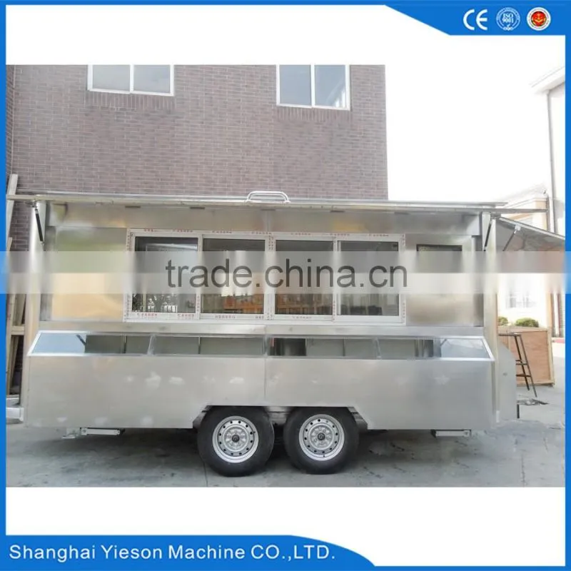 YS-FV450A coffee van mobile food cart with fryer