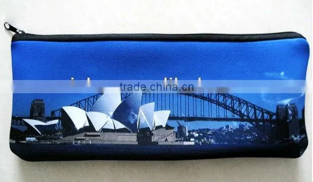School Personalised sublimation neoprene pencil pouch