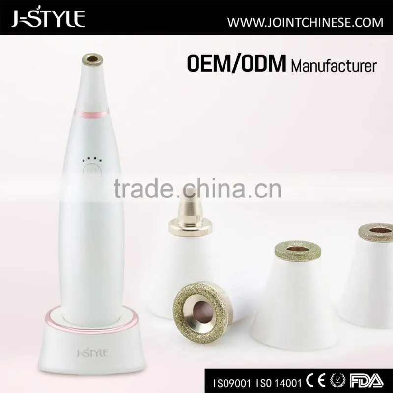 J-Style fashionable facial massager to remove bad skin digital beauty studio machine with diamond tips