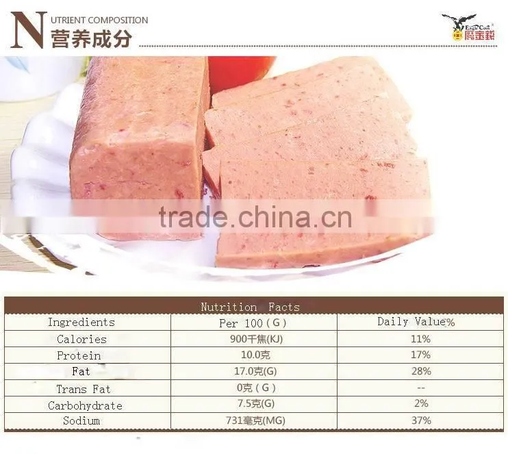 halal canned meat luncheon meat for sale 198g or 340g