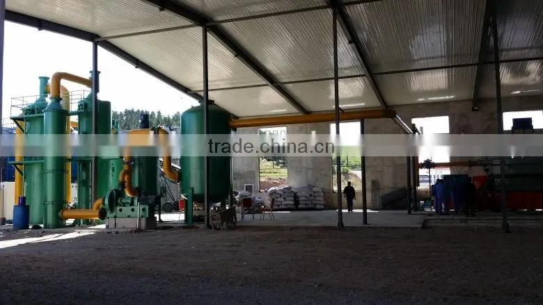 CE Approved 1mw waste gasification power generation biomass gasifier with generator activated carbon production line