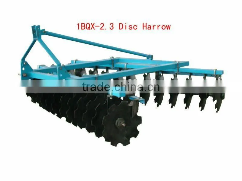Medium-mounted offset disc harrows 1BJX-1.8, 3point fit with 40-55HP tractor.heavy-duty disc harrow