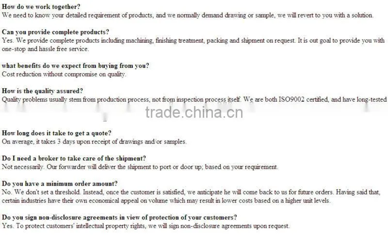2015 china supply aluminum investment casting,aluminum investment casting parts for sale