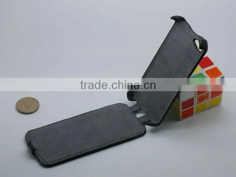 Hot-presing styling design and litchi grain cell phone holster case for iphone5c