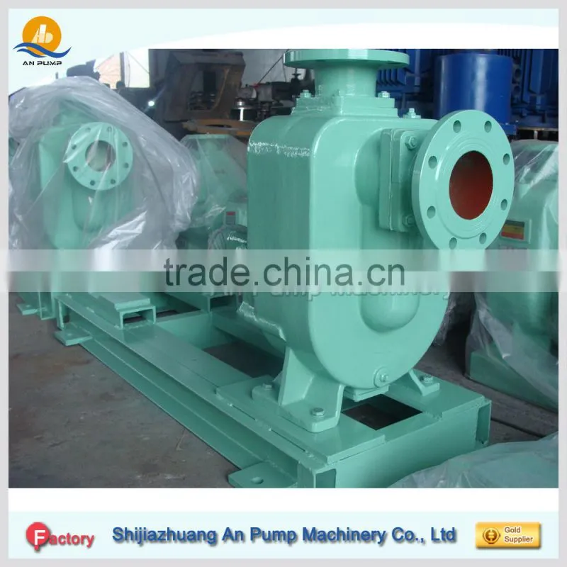 Non clogging diesel engine self priming pump