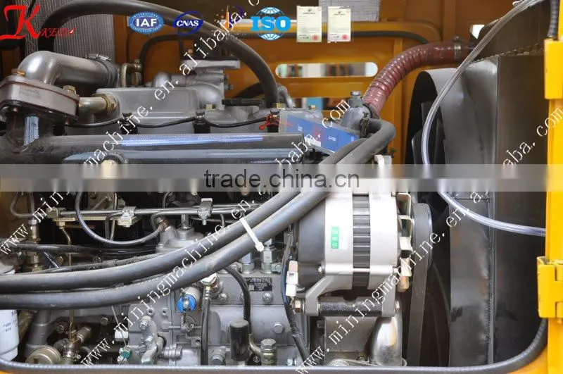 Backhoe loader with famous brand engine
