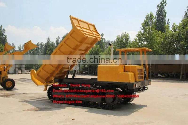 6 tons capacity crawler dumper for loading palm