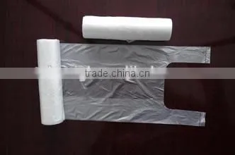 pe bag roll thin cheap vest bag T shirt bag
